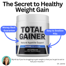 Load image into Gallery viewer, Weight Gain Pills by Total Gainer 1 Bottle - 120 ct
